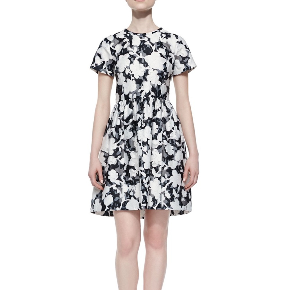 Black & White Kate Spade Floral Dress Size 6 NWT